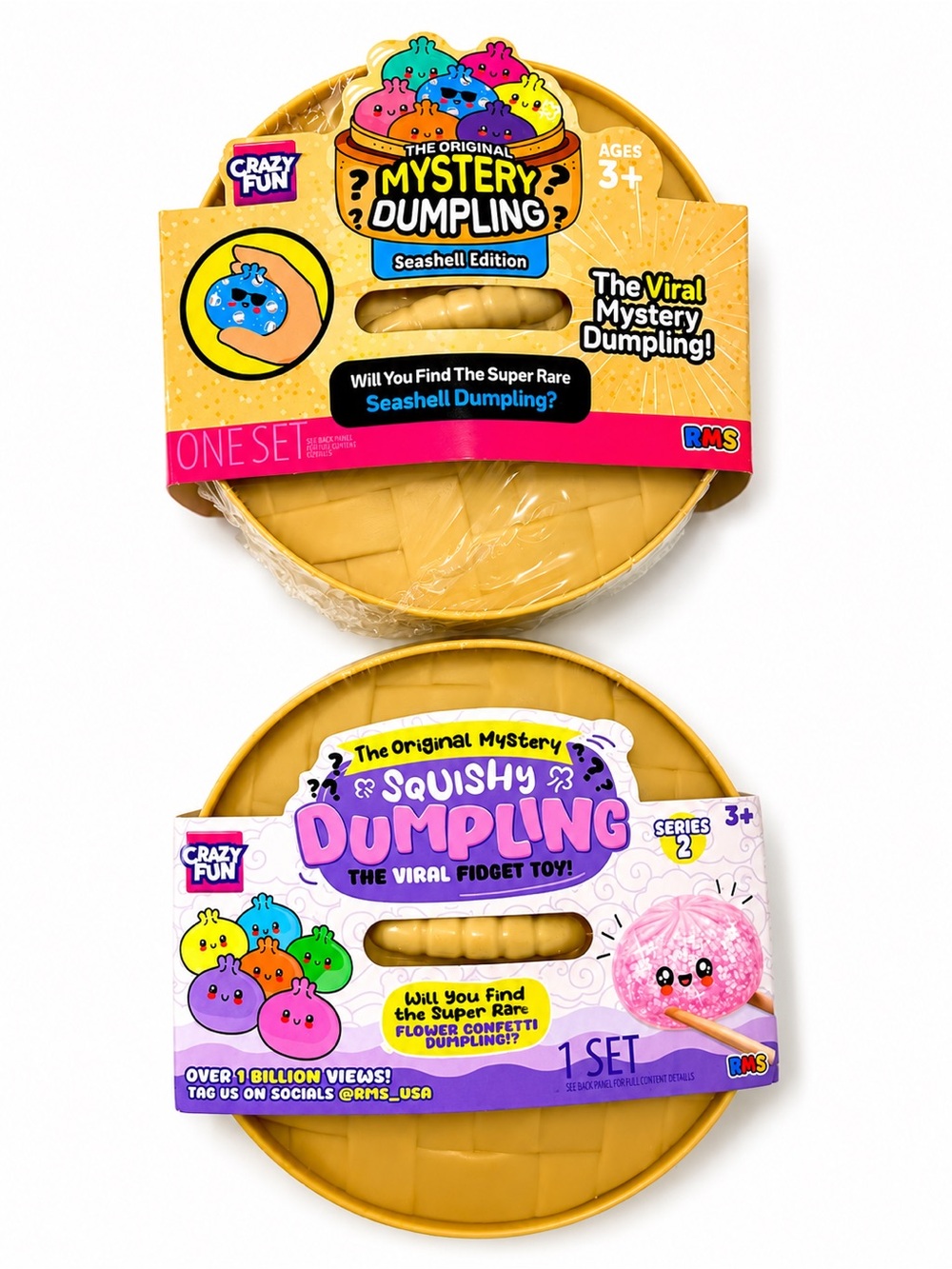 Mystery Dumpling Squishy Fidget Toy Bundle of 2 | Sealed | RMS Crazy Fun